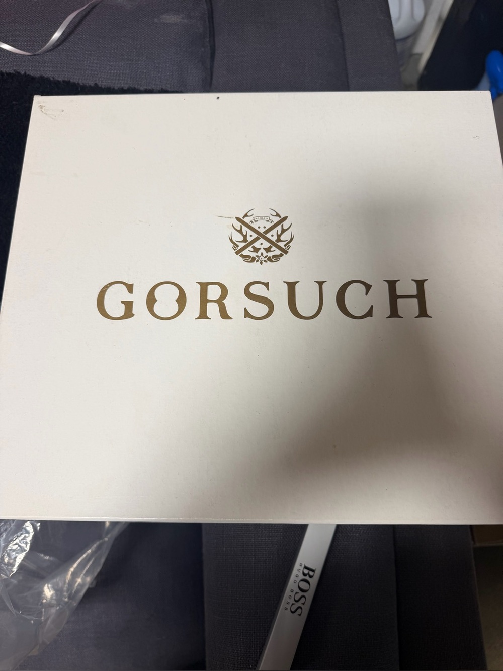 Gorsuch Shoe Box - White with Black Text Label
